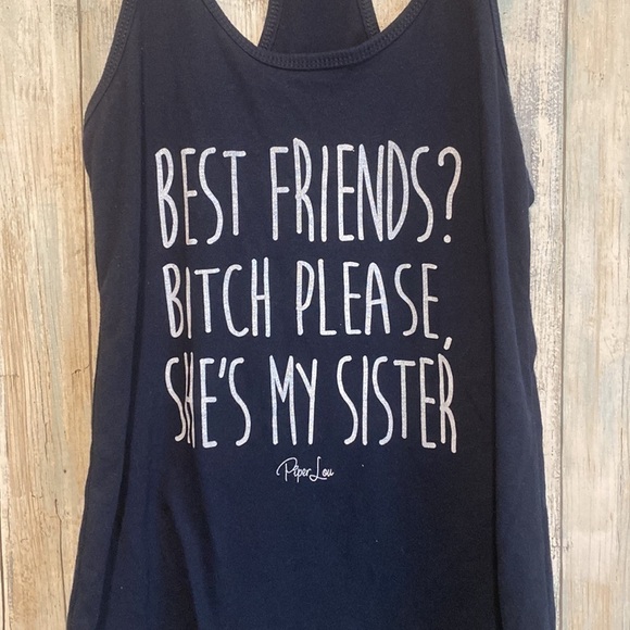 Best friends graphic racer back | size small - Picture 3 of 5
